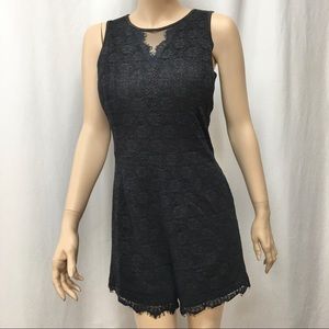 Bebe Most Adorable Lace Detail Romper